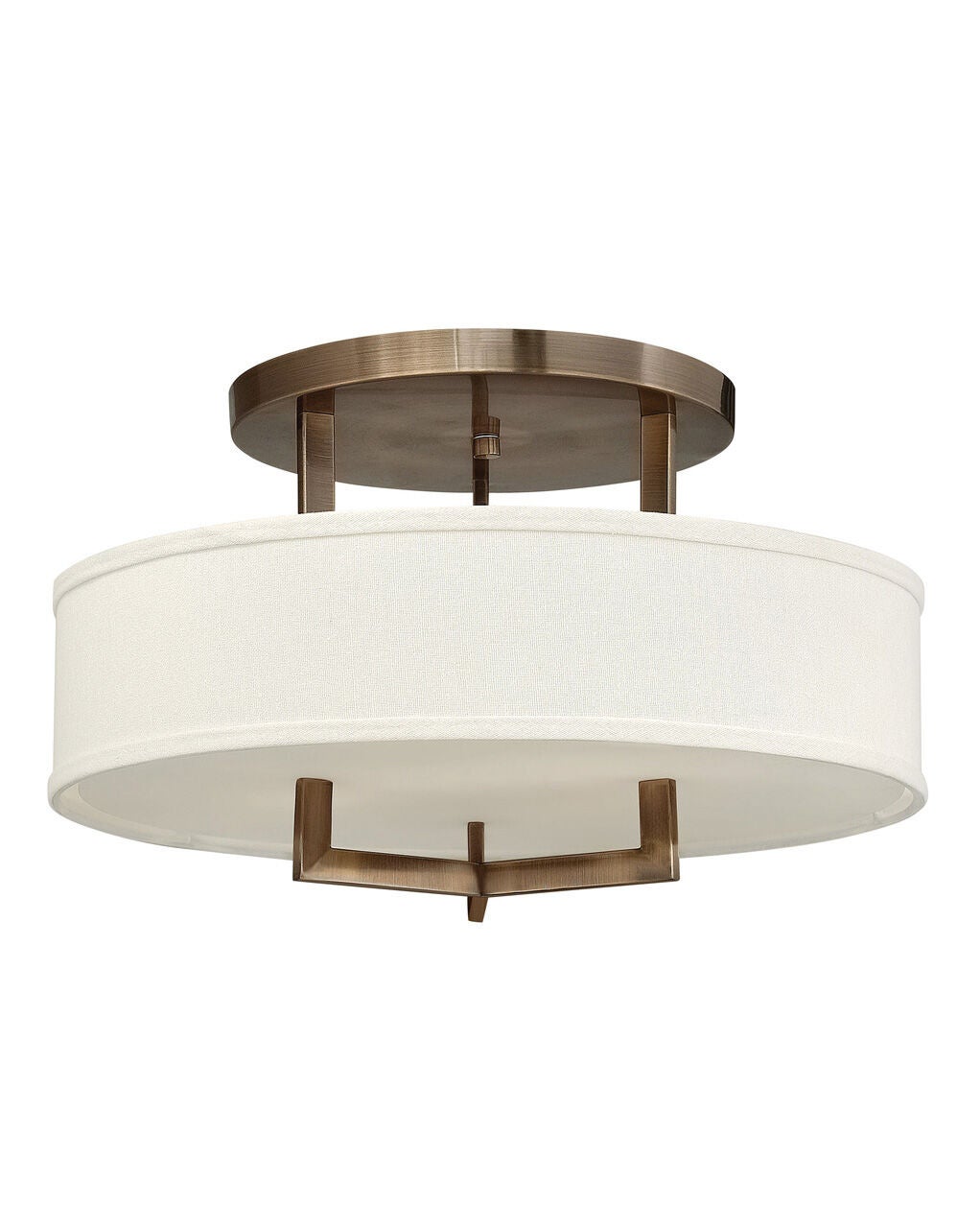 Hampton 3201BR-LED - Medium Semi-Flush Mount