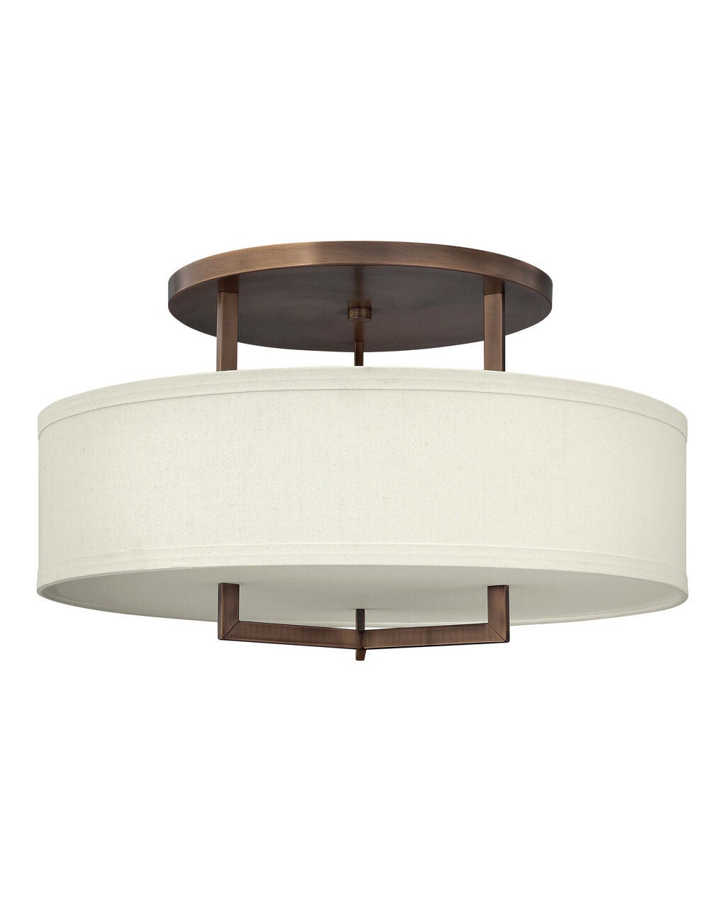 Hampton 3211BR-LED - Large Semi-Flush Mount