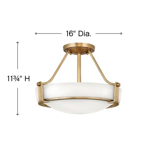 Hathaway 3220HB - Medium Semi-Flush Mount