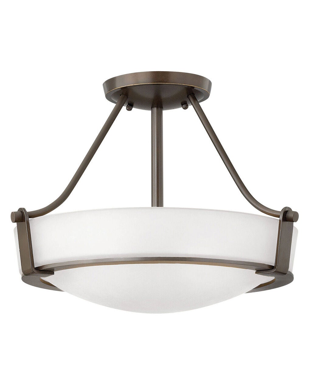 Hathaway 3220OB-WH - Medium Semi-Flush Mount