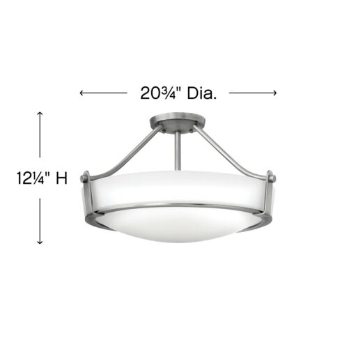 Hathaway 3221AN - Large Semi-Flush Mount