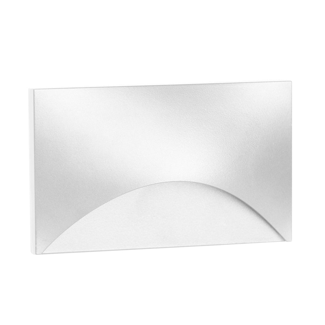 Landscape Step Light Horizontal - Semi-Circle - White