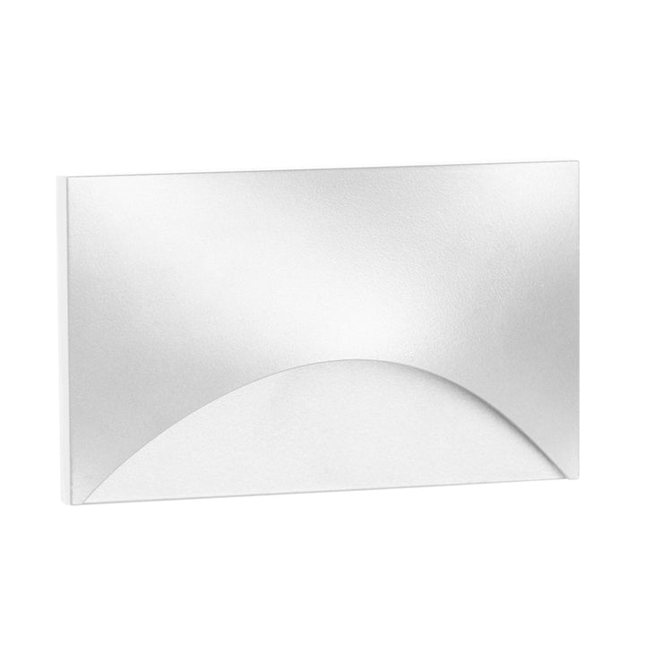 Landscape Step Light Horizontal - Semi-Circle - White