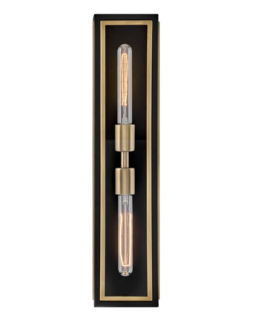 Shaw 32980BK - Large Two Light Sconce - Black