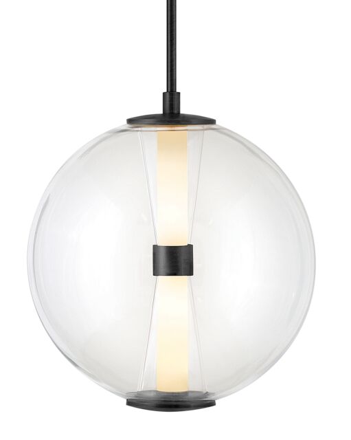 Elin 33107BK - Medium Globe Pendant - Black