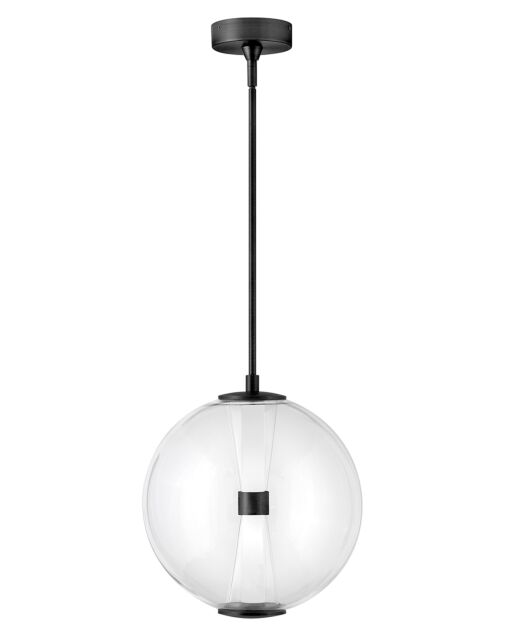 Elin 33107BK - Medium Globe Pendant - Black