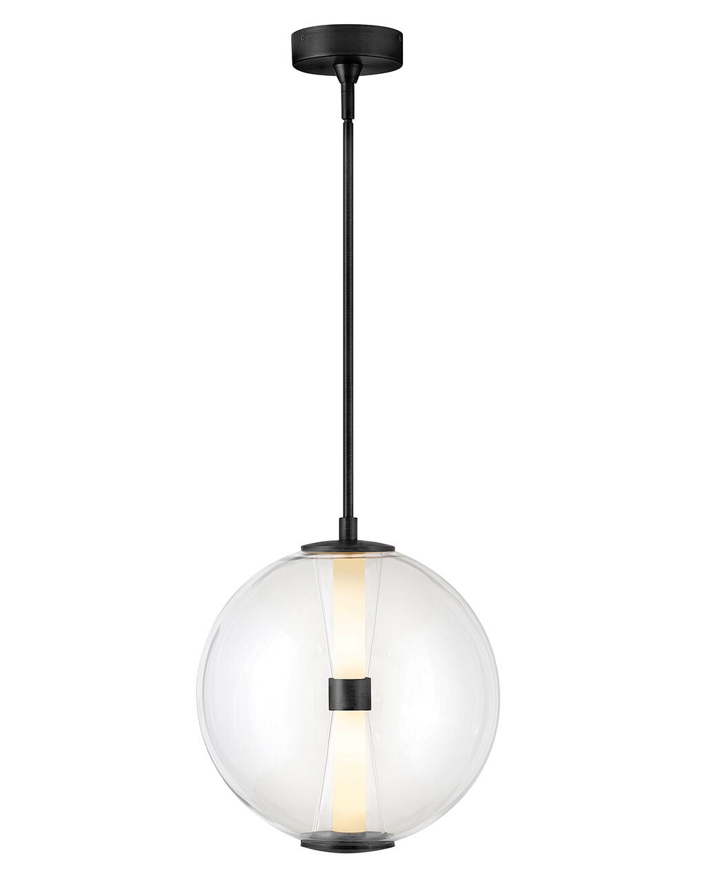 Elin 33107BK - Medium Globe Pendant - Black