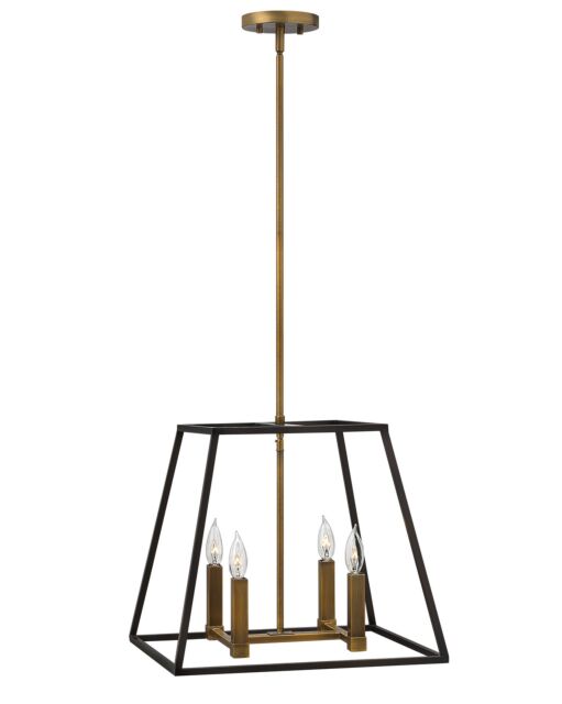 Fulton 3334BZ - Medium Open Frame Pendant - Bronze