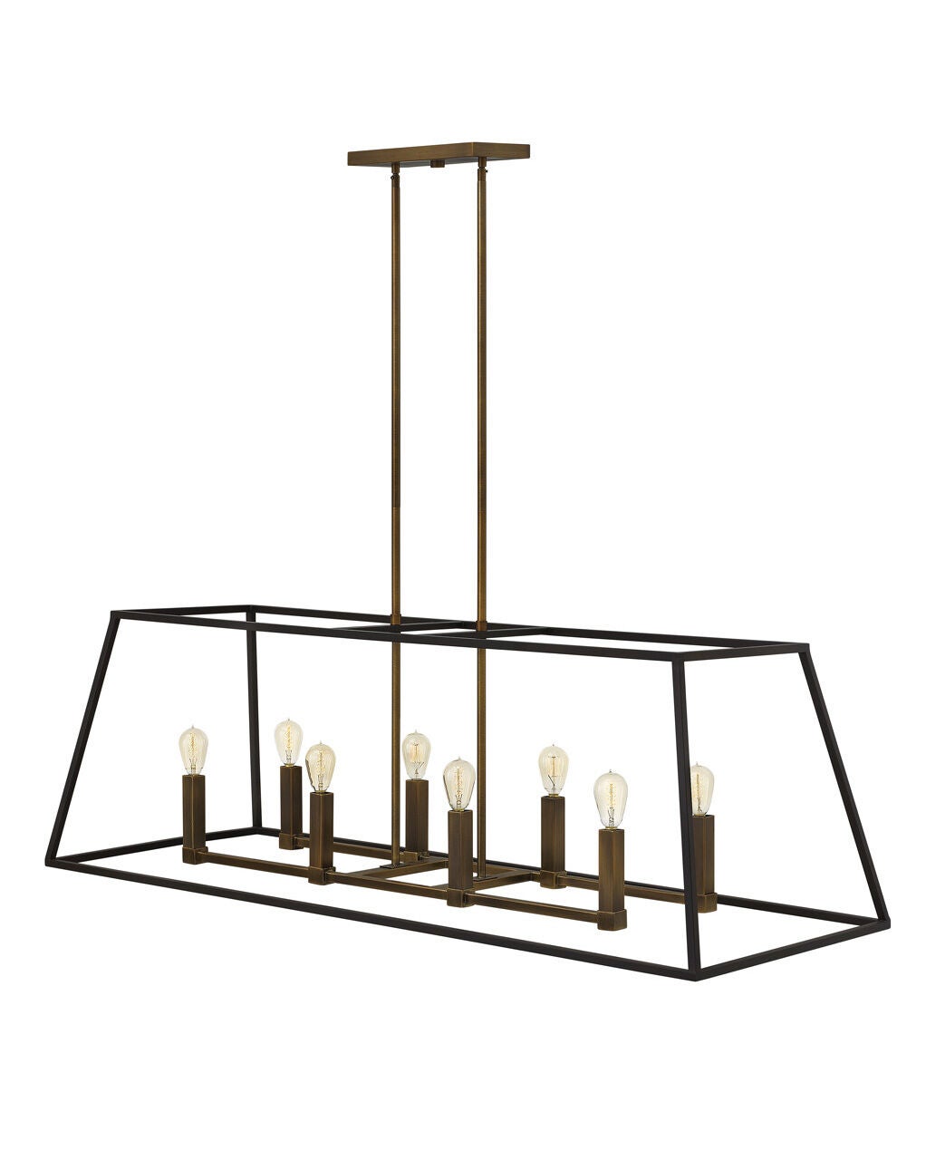 Fulton 3338BZ - Eight Light Open Frame Linear - Bronze