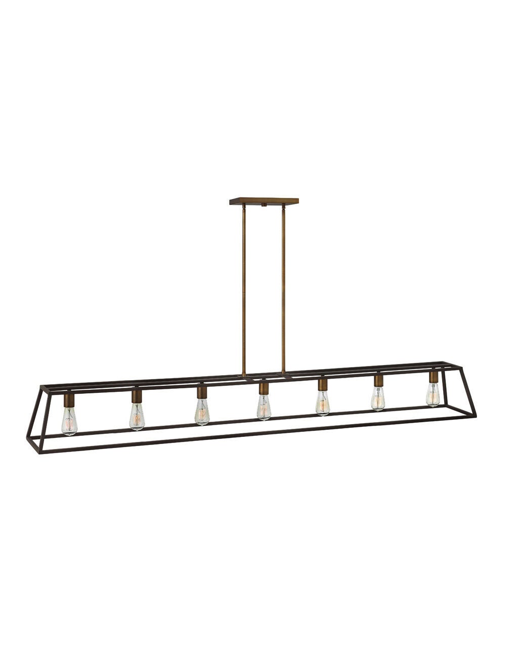 Fulton 3355BZ - Seven Light Open Frame Linear - Bronze