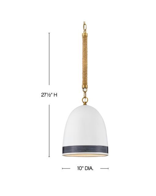 Nash 3364HB-BK - Small Pendant - Bronze