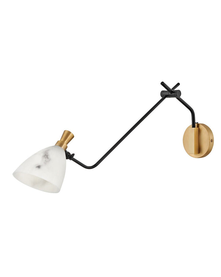 Sinclair 33792HB - Large Swing Arm Single Light Sconce - bronze