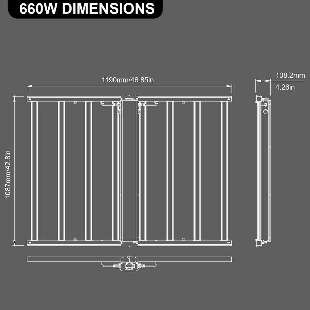 Grow Light High Bay: Qube-Line 660W