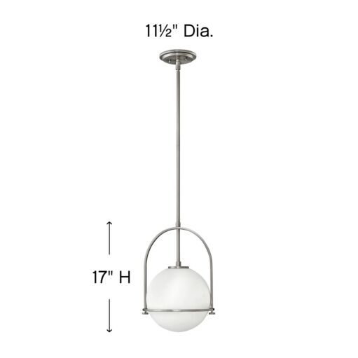 Somerset 3407BN - Medium Pendant - Grey