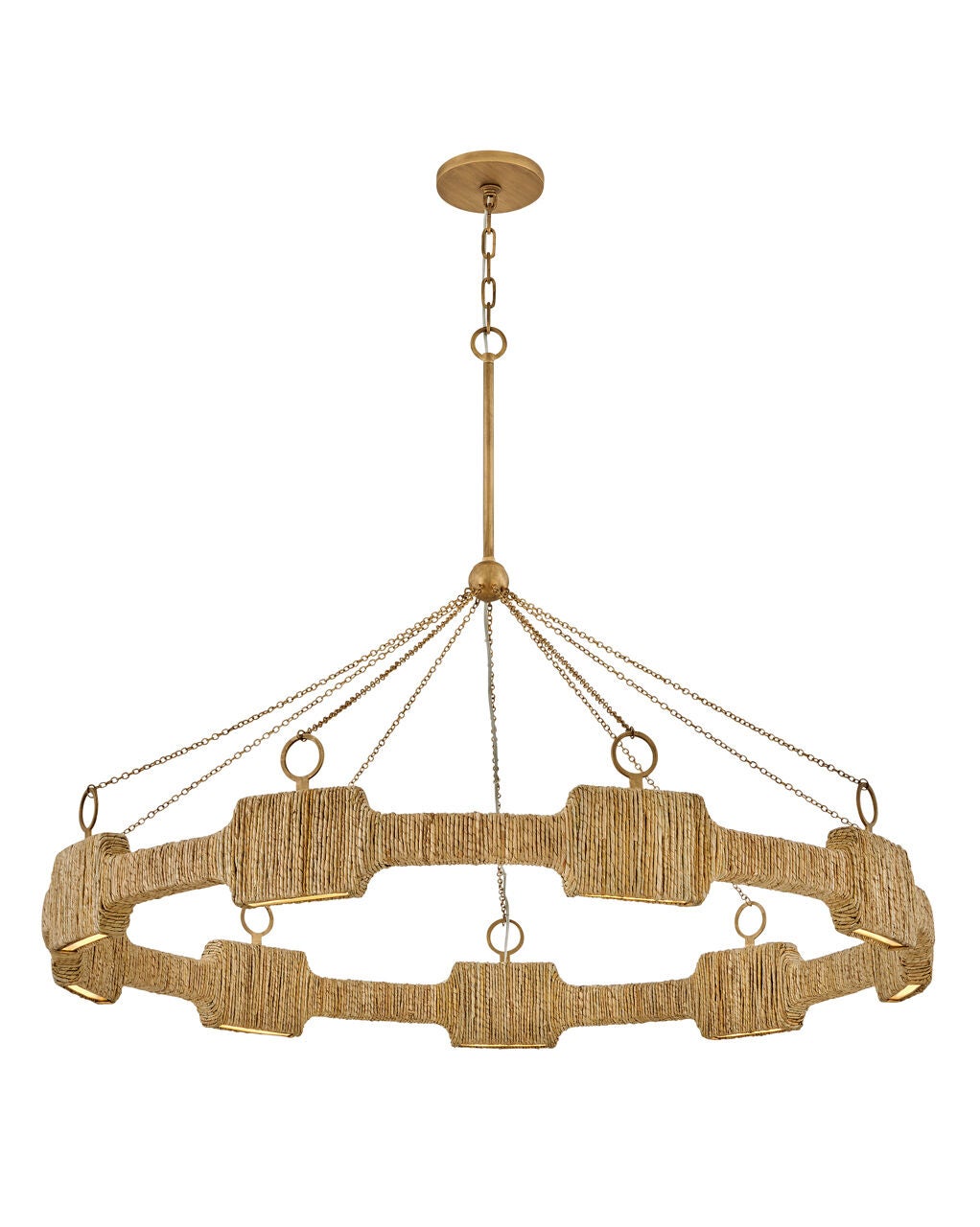 Raffi 34108BNG - Large LED Single Tier Chandelier - Gold