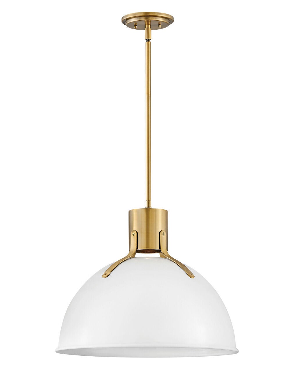 Argo 3483PT - Medium Pendant - White