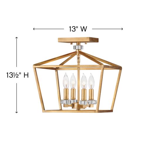 Stinson 3533DA - Medium Semi-Flush Mount