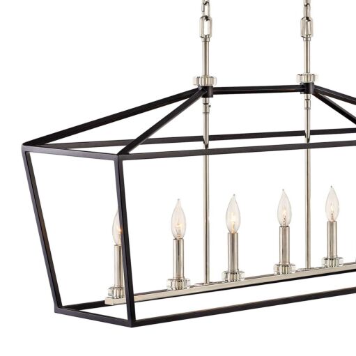 Stinson 3539BK - Six Light Linear - Black