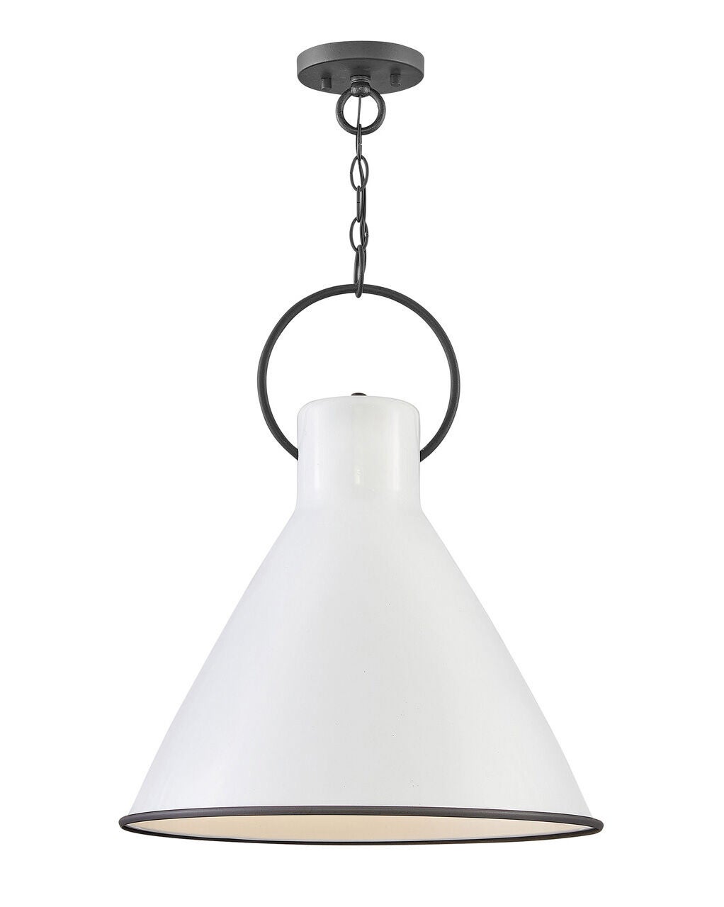 Winnie 3555PT Medium Pendant - White