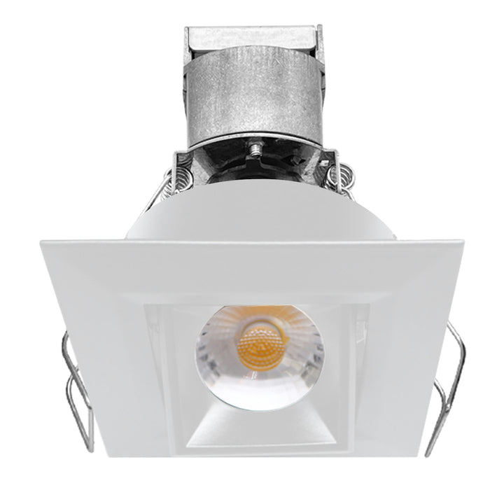 1" LV Square Gimbal Downlight: Mini-Line 6W - White