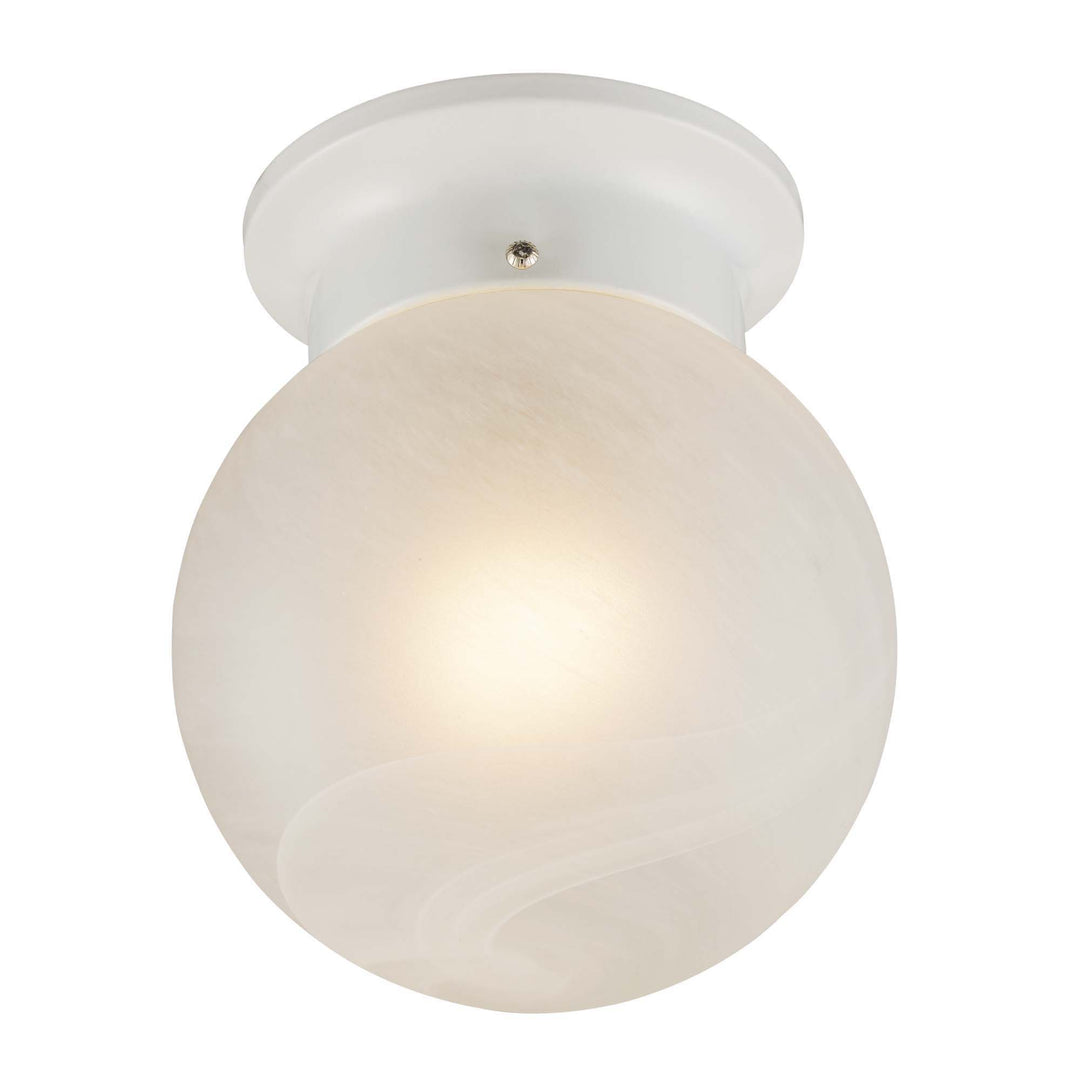 Dash 6" Flushmount Globe Mbzd - White