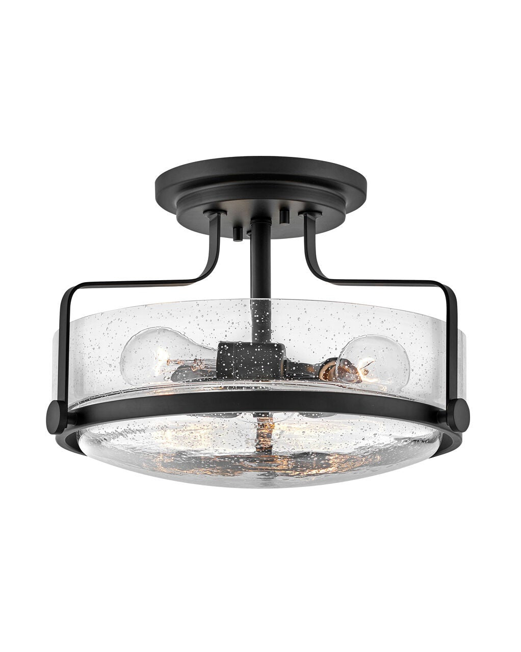 Harper 3641BK-CS - Medium Semi-Flush Mount