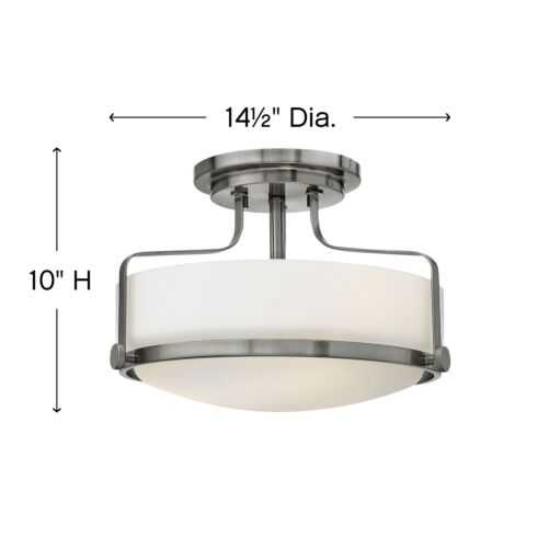 Harper 3641BN - Medium Semi-Flush Mount