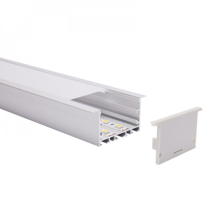 Richee Lighting - 2-9/16" Wide Led Aluminum Channel W/ Trim - Aluminum