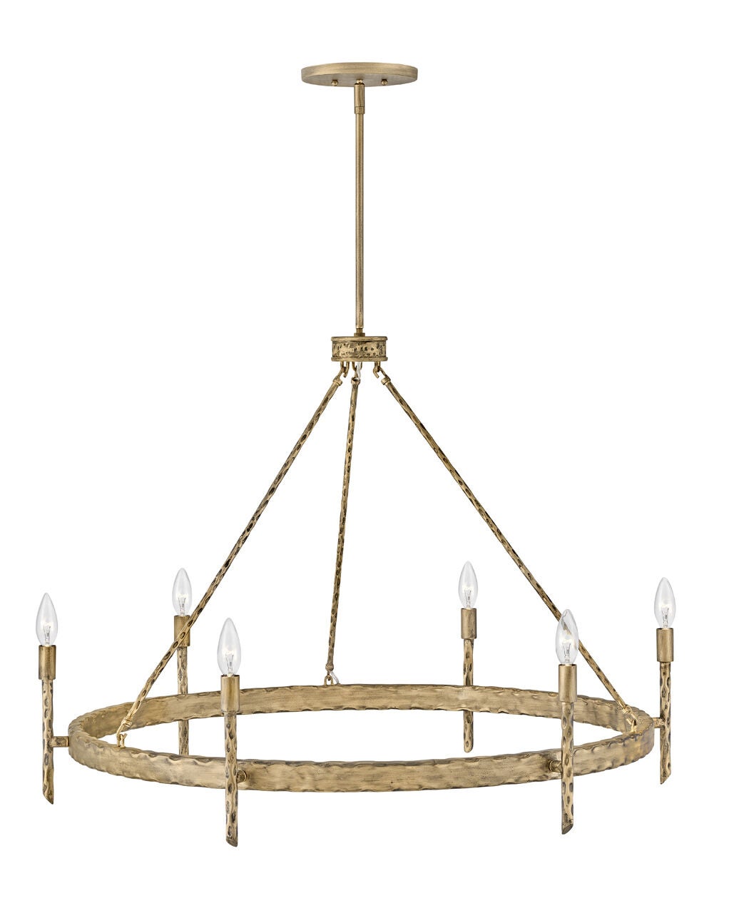 Tress 3678CPG - Large Single Tier Chandelier - Gold