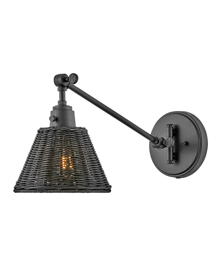 Arti 3690BK-BKT - Medium Swing Arm Single Light Sconce