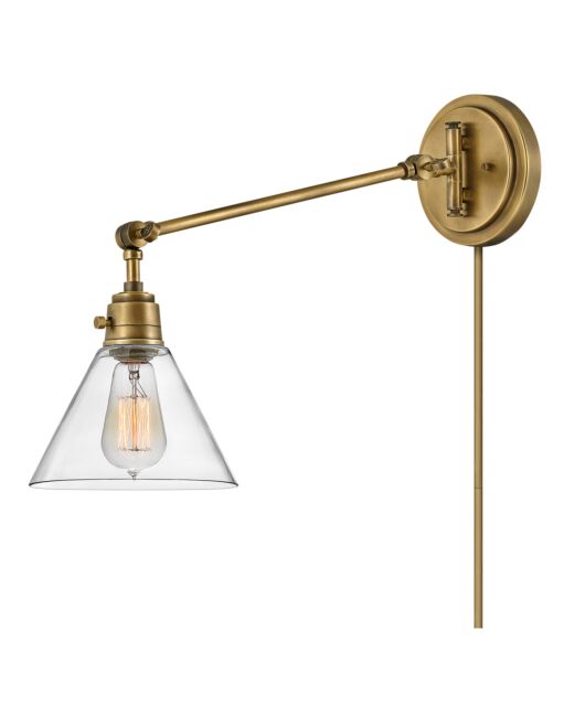 Arti 3690HB-CL - Medium Swing Arm Single Light Sconce