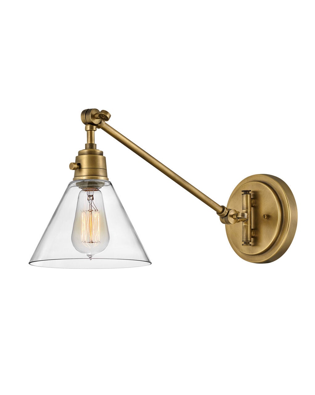 Arti 3690HB-CL - Medium Swing Arm Single Light Sconce