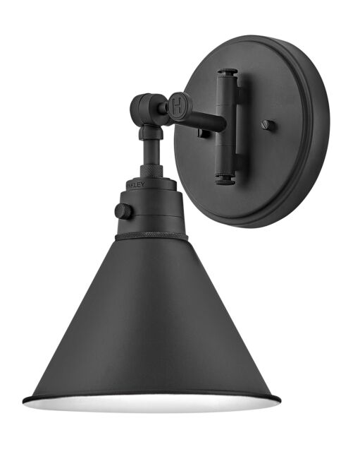 Arti 3691BK - Medium Swing Arm Single Light Sconce