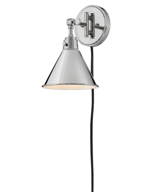 Arti 3691PN - Medium Swing Arm Single Light Sconce