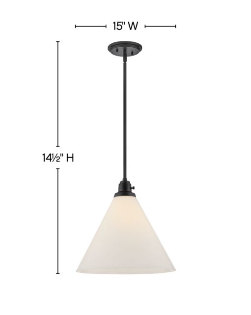 Arti 3694BK-CO - Medium Pendant - Black