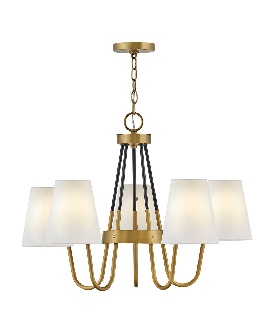 Aston 37385HB - Medium Single Tier Chandelier - Bronze