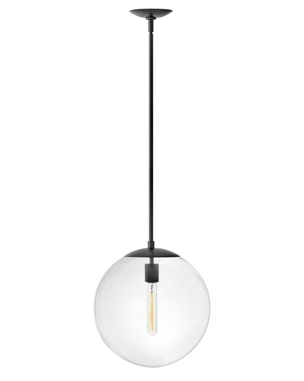 Warby 3744BK - Medium Orb Pendant - Black