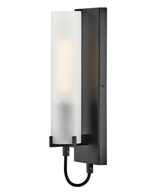 Ryden 37850BK-WH Medium Single Light Sconce -WH