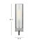 Ryden 37850BN Medium Single Light Sconce -WH