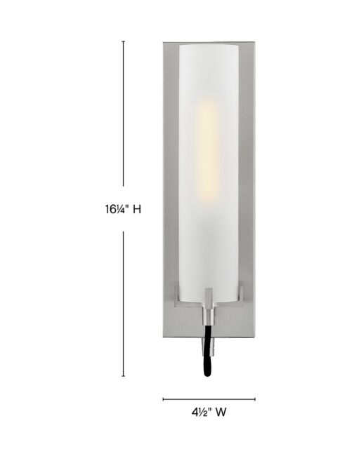 Ryden 37850BN-WH - Medium Single Light Sconce