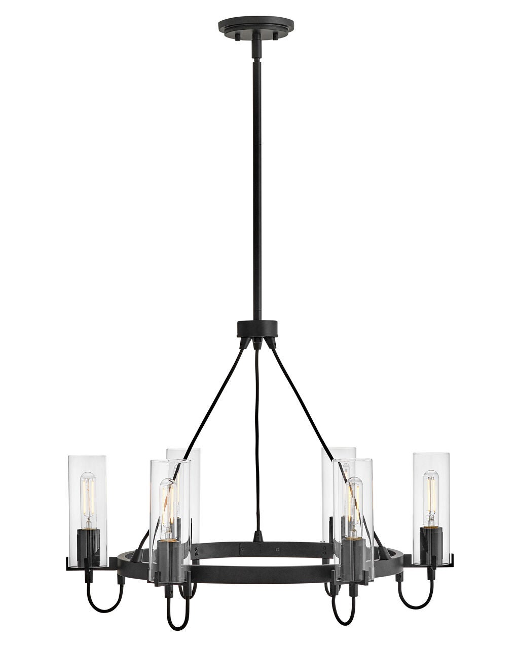 Ryden 37855BK - Medium Chandelier - Black