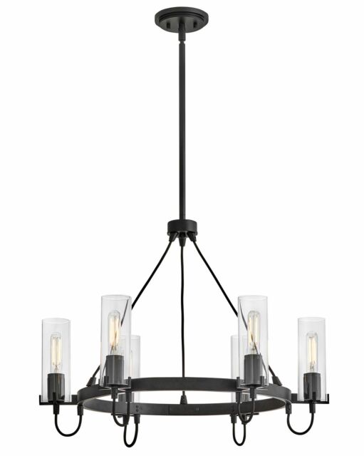 Ryden 37855BK - Medium Chandelier - Black