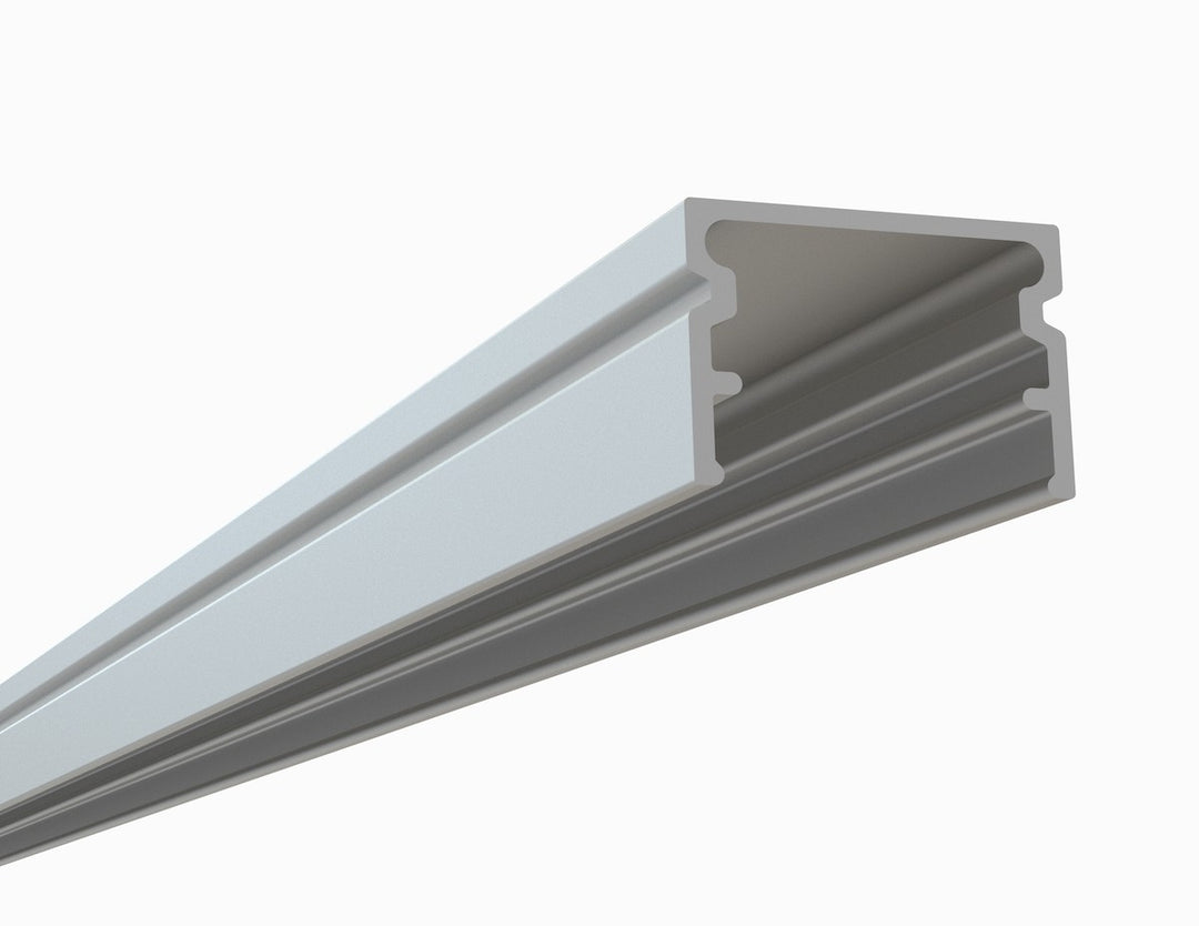 LED Channel - 1961ASL - Slimline Surface, 10 ft - Silver