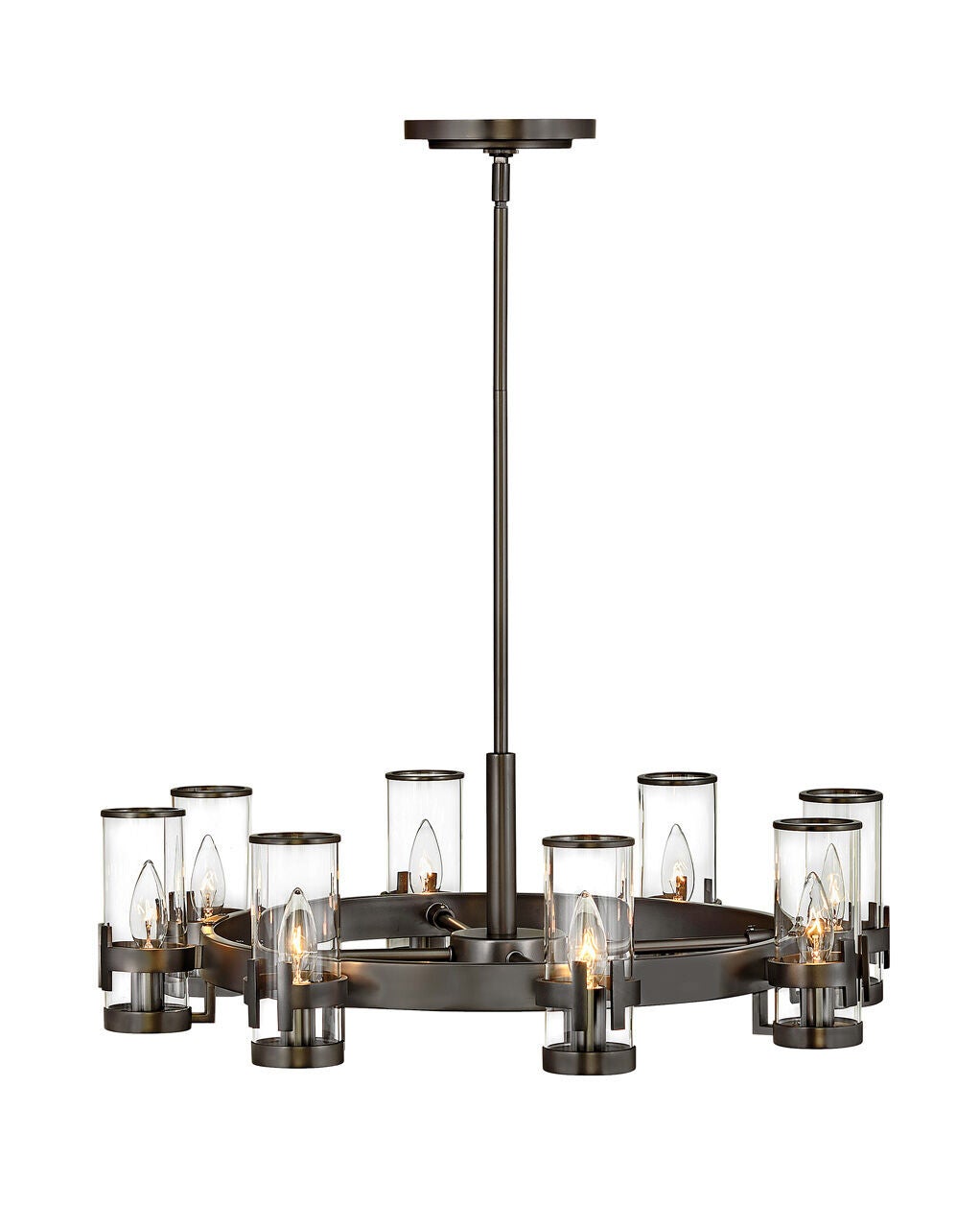 Reeve 38106BX - Medium Single Tier Chandelier - Black