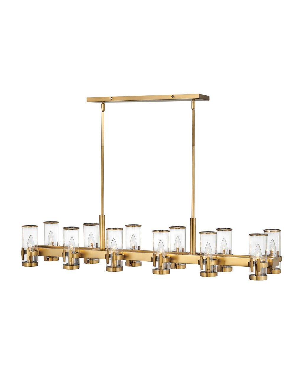 Reeve 38108HB - Medium Twelve Light Linear - Bronze