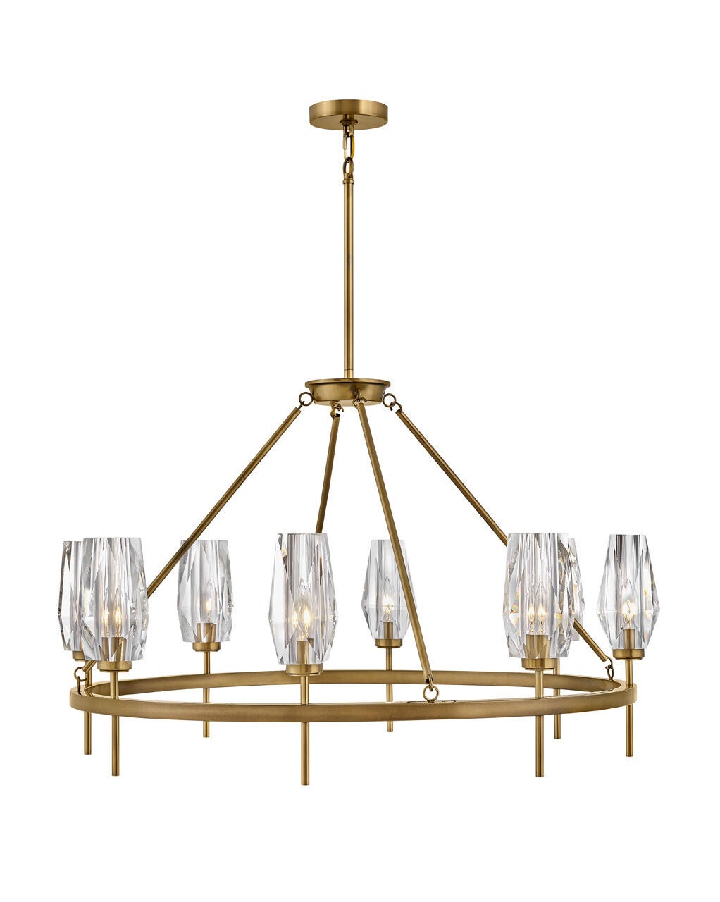 Ana 38258HB - Large Single Tier Chandelier - Bronze