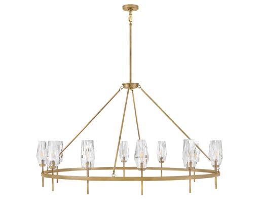 Ana 38259HB  Extra Large Single Tier Chandelier - Bronze