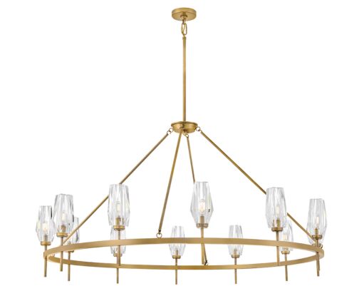 Ana 38259HB  Extra Large Single Tier Chandelier - Bronze