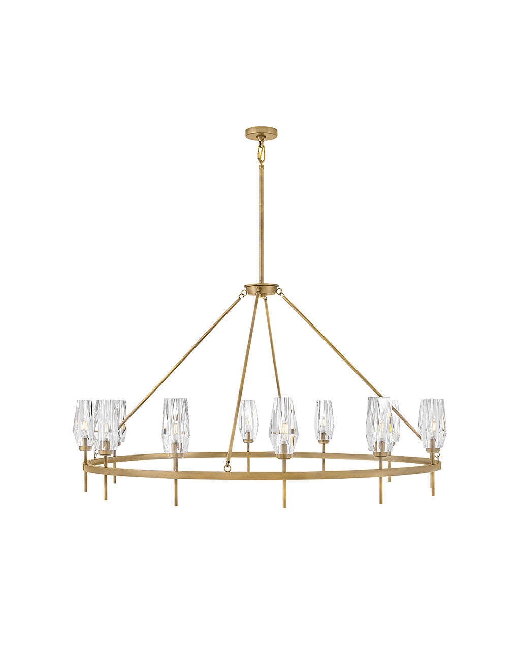 Ana 38259HB  Extra Large Single Tier Chandelier - Bronze