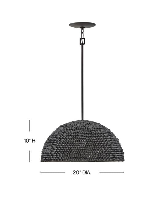 Dalia 38464BK - Large Pendant - Black